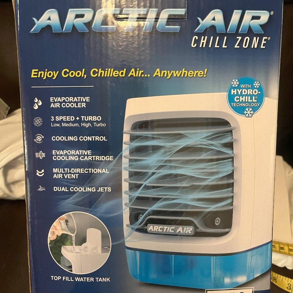 Arctic Air Chill Zone evaporative Cooler - 3 Speed w Turbo - 8-Hour Cooling